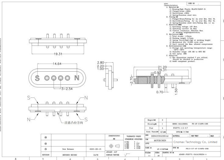 4pin Magnetic Connector