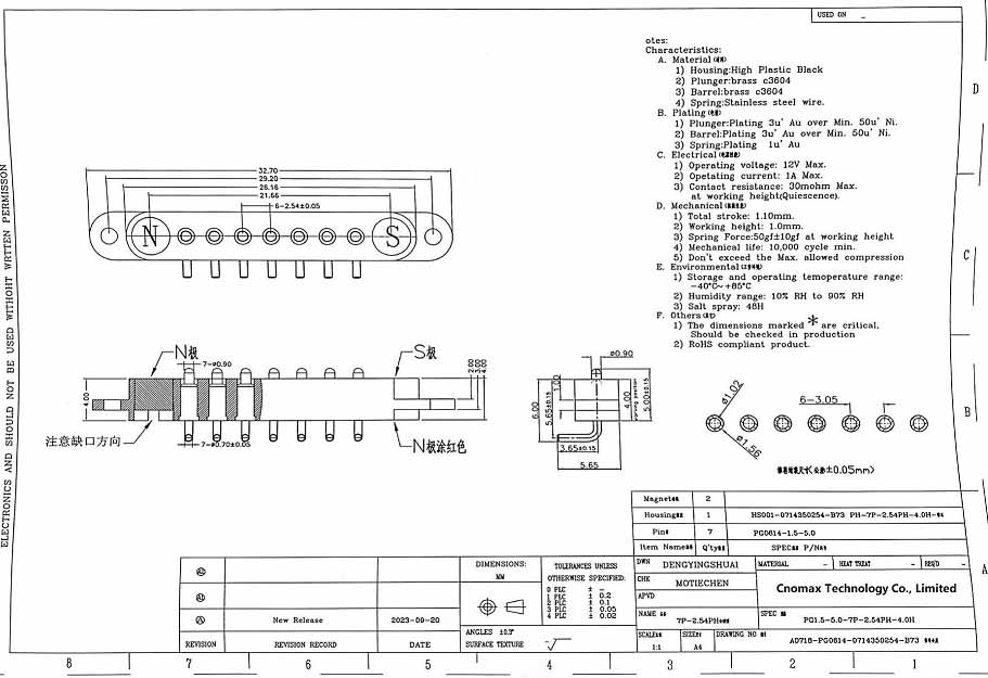 7pin Magnetic Connector