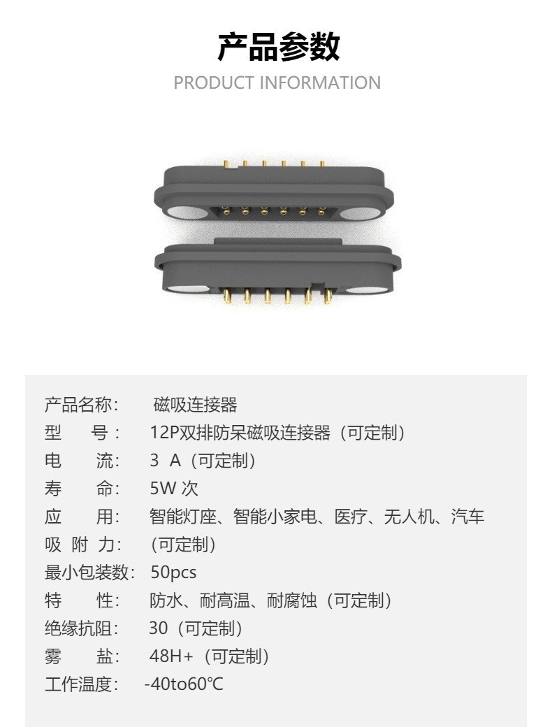 12pin Magnetic Connector